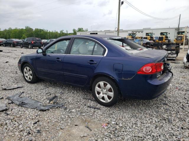 KNAGE123875150235 - 2007 KIA OPTIMA LX BLUE photo 2