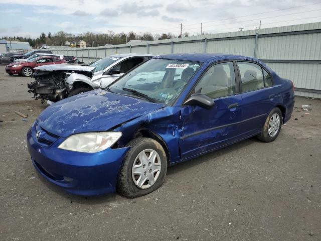 2HGES163X5H604666 - 2005 HONDA CIVIC DX VP Mavi foto 1