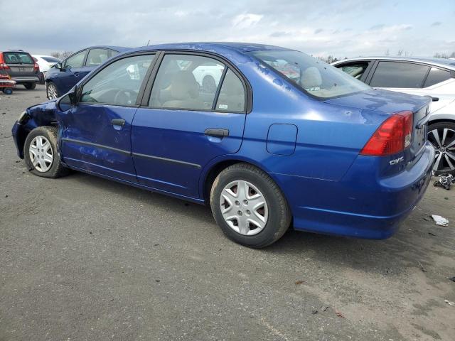 2HGES163X5H604666 - 2005 HONDA CIVIC DX VP Mavi foto 2