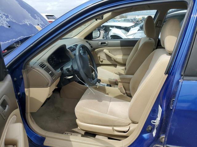 2HGES163X5H604666 - 2005 HONDA CIVIC DX VP Mavi foto 7