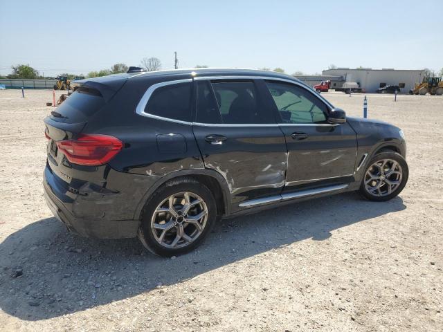 5UXTS1C09M9D71315 - 2021 BMW X3 XDRIVE30E BLACK photo 3
