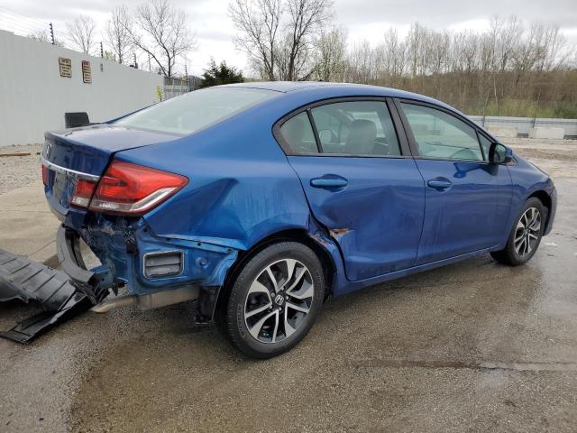 19XFB2F91DE048819 - 2013 HONDA CIVIC EXL BLUE photo 3