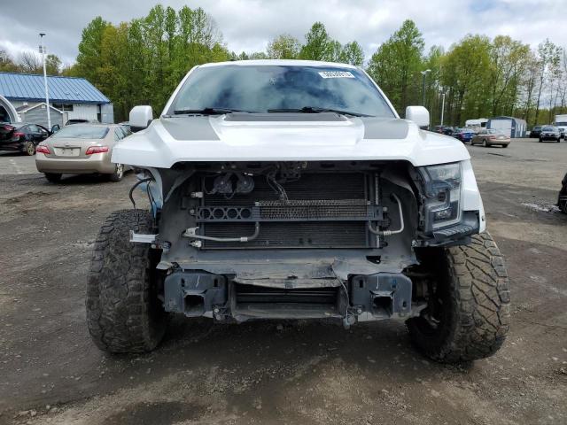 1FTFW1RGXJFD79442 - 2018 FORD F150 RAPTOR WHITE photo 5