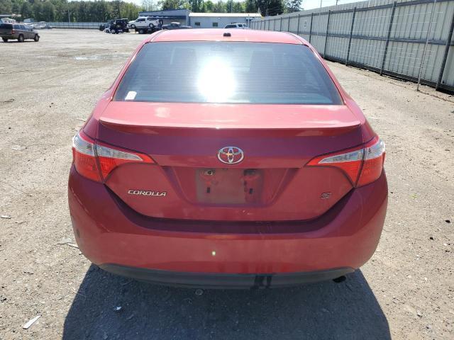 5YFBURHE7FP360320 - 2015 TOYOTA COROLLA L RED photo 6