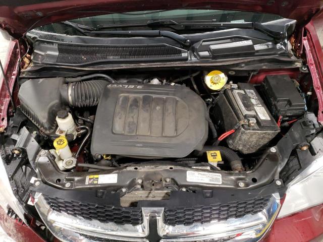 2C4RDGBGXHR626686 - 2017 DODGE GRAND CARA SE RED photo 12