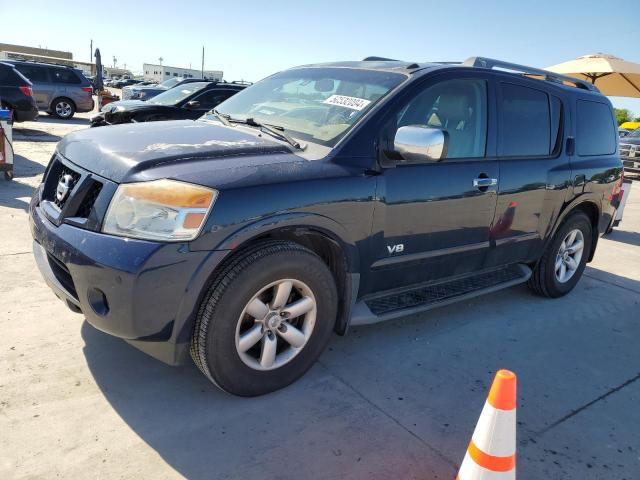 5N1AA08D08N618356 - 2008 NISSAN ARMADA SE BLUE photo 1