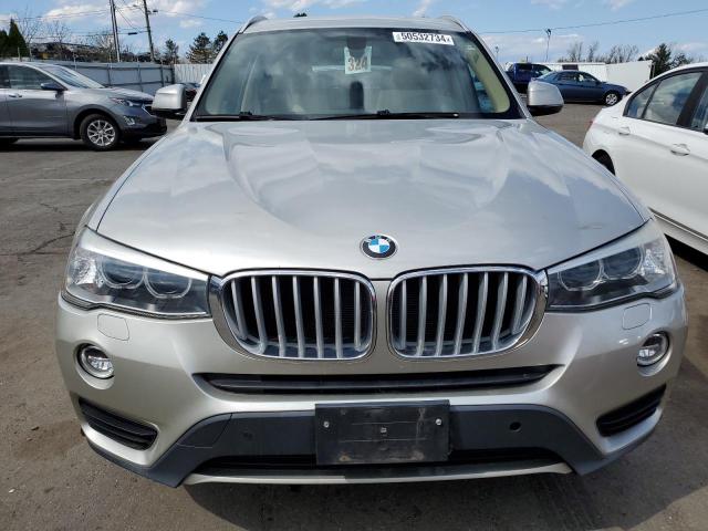 5UXWX9C53F0D45857 - 2015 BMW X3 XDRIVE28I SILVER photo 5