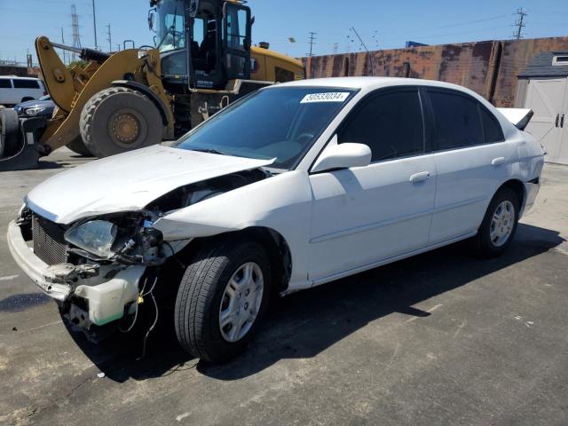 1HGES16551L074802 - 2001 HONDA CIVIC LX WHITE photo 1