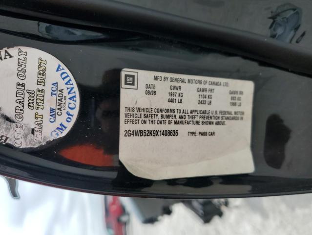 2G4WB52K9X1408636 - 1999 BUICK REGAL LS 黑色 照片 13