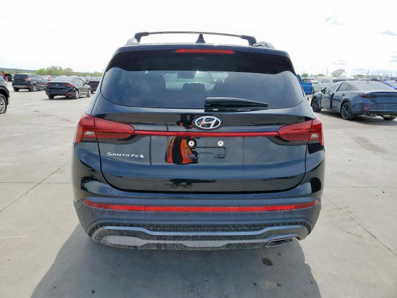 5NMS64AJXNH477015 - 2022 HYUNDAI SANTA FE SEL Черный фото 6