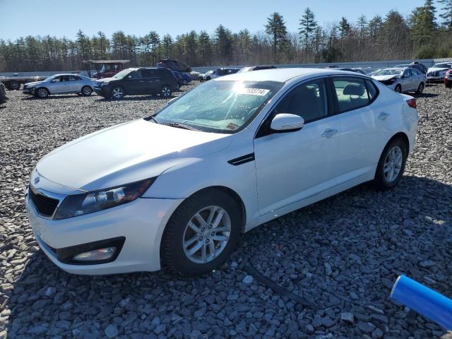 KNAGM4A76D5303859 - 2013 KIA OPTIMA LX WHITE photo 1