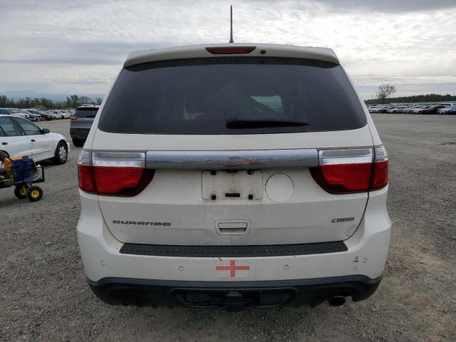 1C4RDHDG6CC308200 - 2012 DODGE DURANGO CREW WHITE photo 6