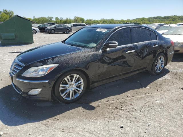 KMHGC4DD1CU160956 - 2012 HYUNDAI GENESIS 3.8L BLACK photo 1