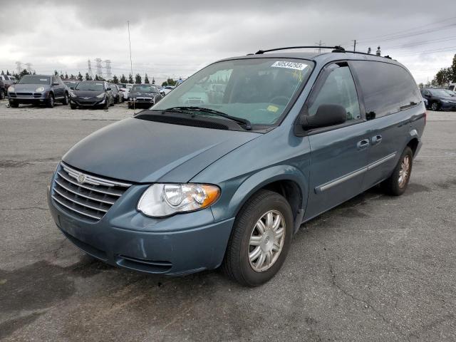 2C4GP54L05R157858 - 2005 CHRYSLER TOWN & COU TOURING TEAL photo 1