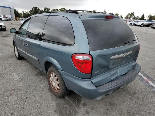 2C4GP54L05R157858 - 2005 CHRYSLER TOWN & COU TOURING TEAL photo 2