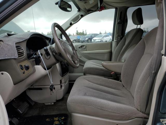 2C4GP54L05R157858 - 2005 CHRYSLER TOWN & COU TOURING TEAL photo 7