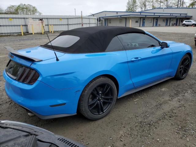 1FATP8UH3H5278791 - 2017 FORD MUSTANG BLUE photo 3