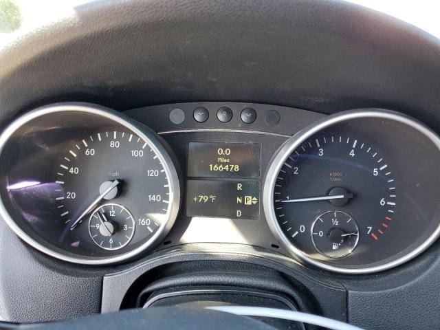 4JGBB8GB3BA645260 - 2011 MERCEDES-BENZ ML 350 4MATIC GRAY photo 9