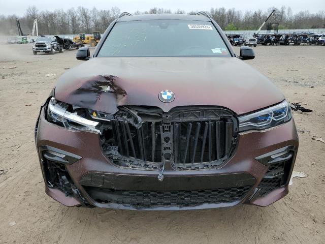 5UXCX6C0XL9C17998 - 2020 BMW X7 M50I MAROON photo 5