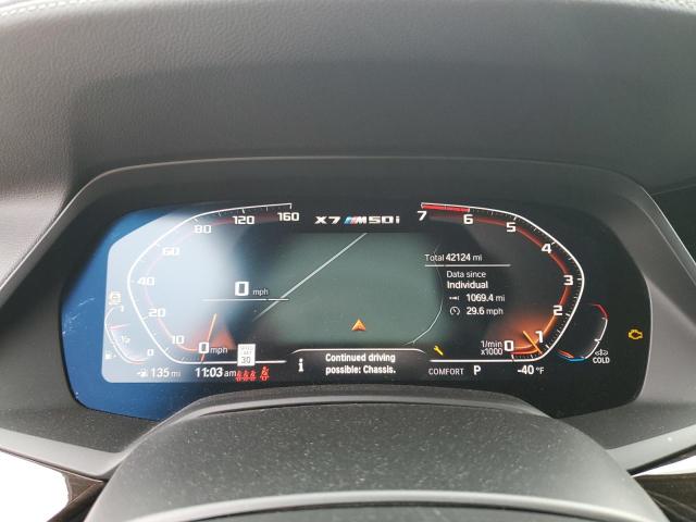 5UXCX6C0XL9C17998 - 2020 BMW X7 M50I MAROON photo 9