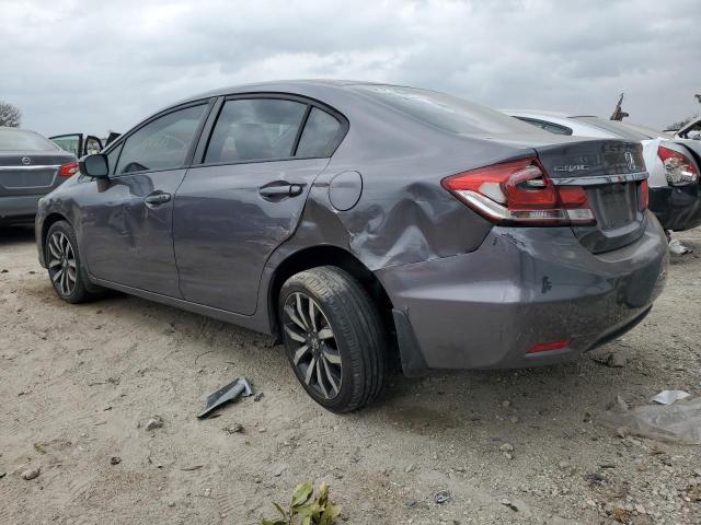 19XFB2F99EE018369 - 2014 HONDA CIVIC EXL ნაცრისფერი ფოტო 2