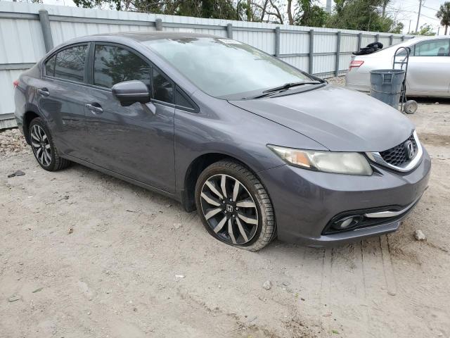 19XFB2F99EE018369 - 2014 HONDA CIVIC EXL GRAY photo 4