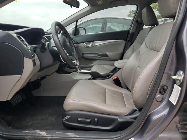 19XFB2F99EE018369 - 2014 HONDA CIVIC EXL ნაცრისფერი ფოტო 7