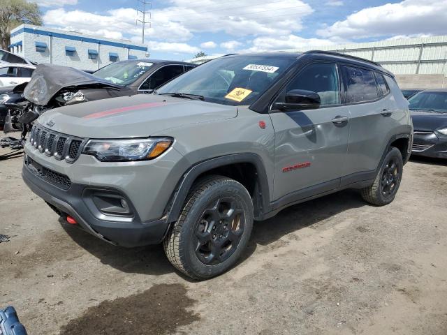 3C4NJDDN6PT574177 - 2023 JEEP COMPASS TRAILHAWK GRAY photo 1