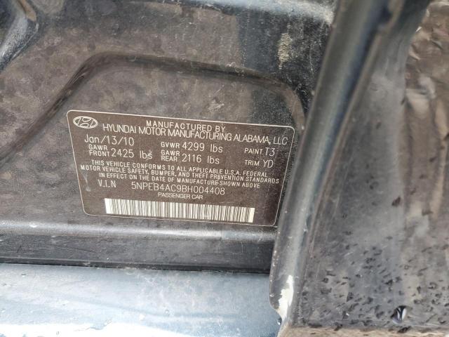 5NPEB4AC9BH004408 - 2011 HYUNDAI SONATA GLS BLUE photo 12