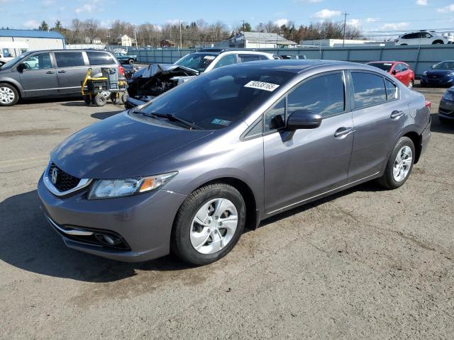 19XFB2F93EE035958 - 2014 HONDA CIVIC EXL GRAY photo 1