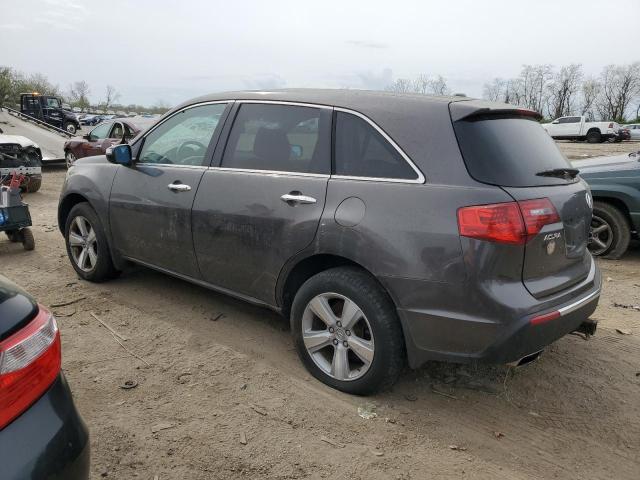 2HNYD2H67AH524278 - 2010 ACURA MDX TECHNOLOGY GRAY photo 2