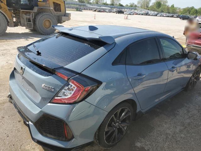 SHHFK7H9XHU227725 - 2017 HONDA CIVIC SPORT TOURING TURQUOISE photo 3