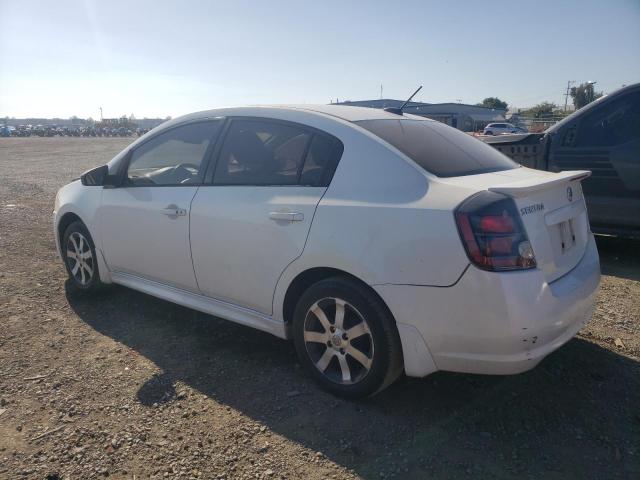 3N1AB6APXCL674664 - 2012 NISSAN SENTRA 2.0 WHITE photo 2