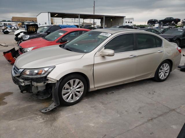 1HGCR2F86EA277959 - 2014 HONDA ACCORD EXL TAN photo 1