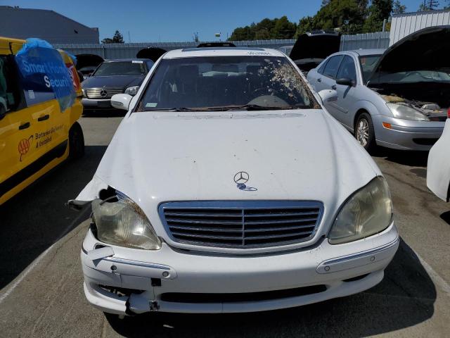 WDBNG75J11A201718 - 2001 MERCEDES-BENZ S 500 WHITE photo 5