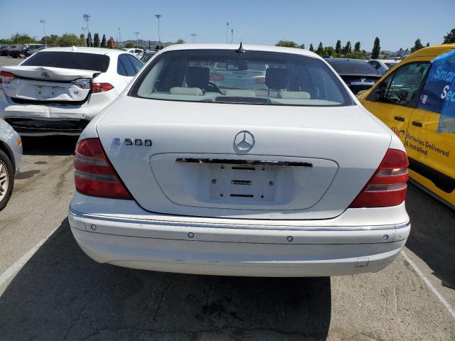 WDBNG75J11A201718 - 2001 MERCEDES-BENZ S 500 WHITE photo 6