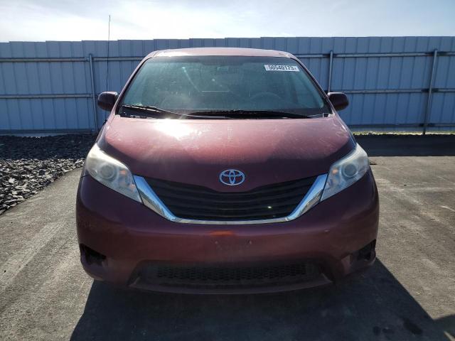 5TDKA3DC7CS013616 - 2012 TOYOTA SIENNA BASE RED photo 5