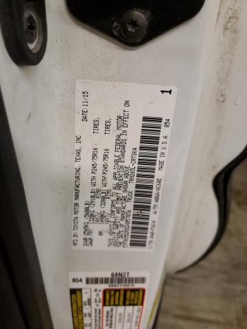 5TFRX5GN3GX057036 - 2016 TOYOTA TACOMA ACCESS CAB თეთრი ფოტო 12