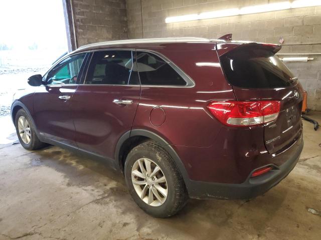 5XYPGDA36HG318656 - 2017 KIA SORENTO LX BURGUNDY photo 2