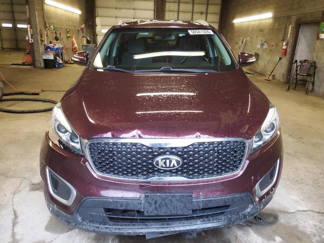 5XYPGDA36HG318656 - 2017 KIA SORENTO LX BURGUNDY photo 5