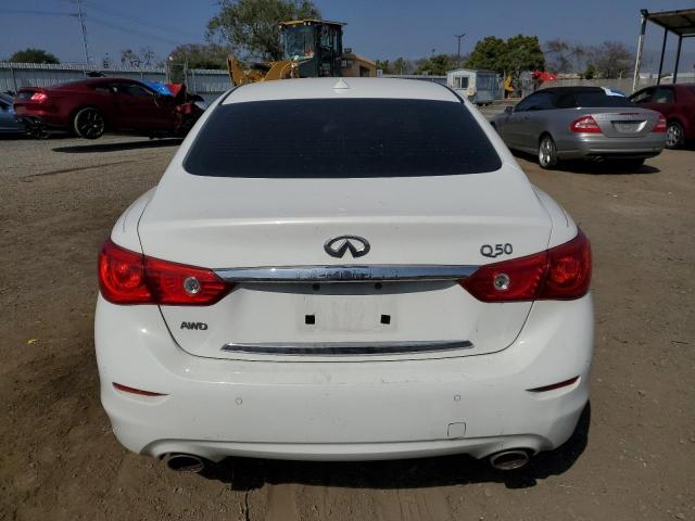 JN1BV7AR2EM685475 - 2014 INFINITI Q50 BASE WHITE photo 6