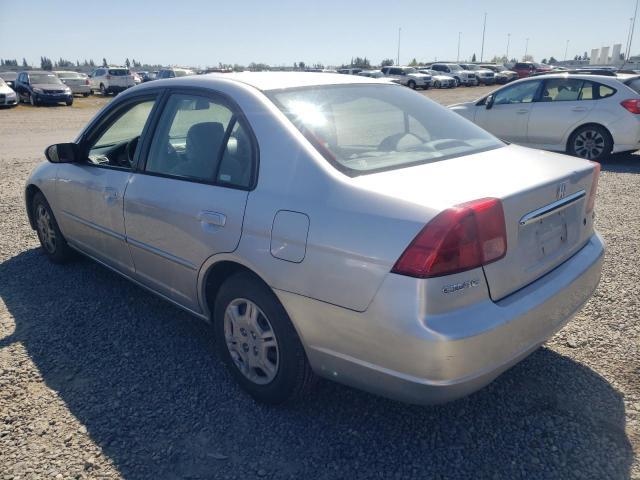 JHMES16632S006169 - 2002 HONDA CIVIC LX SILVER photo 2