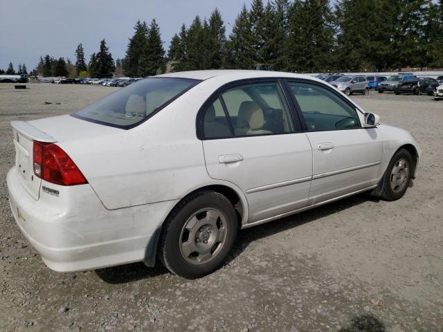 JHMES96694S003469 - 2004 HONDA CIVIC HYBRID WHITE photo 3