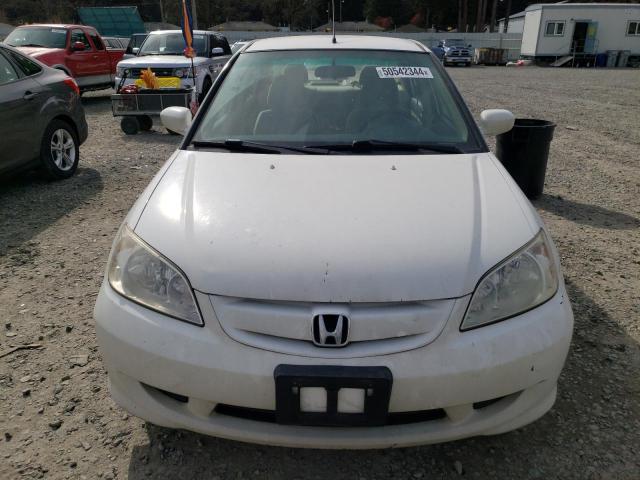 JHMES96694S003469 - 2004 HONDA CIVIC HYBRID WHITE photo 5