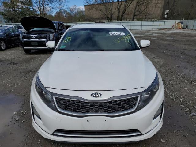 KNAGM4AD5F5082523 - 2015 KIA OPTIMA HYBRID WHITE photo 5