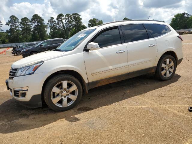 1GNKRJKD7EJ315214 - 2014 CHEVROLET TRAVERSE LTZ WHITE photo 1