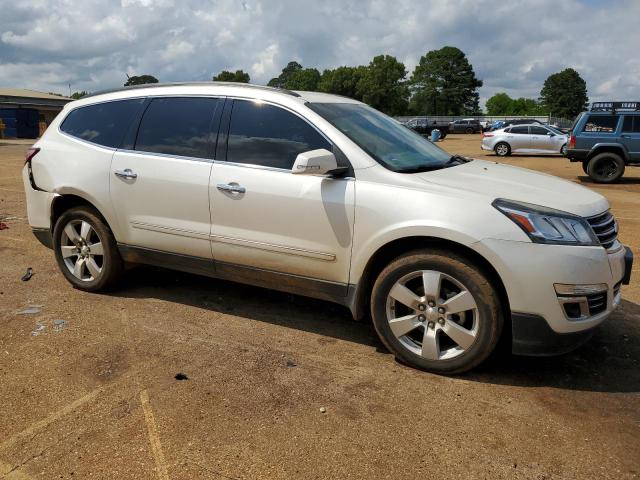 1GNKRJKD7EJ315214 - 2014 CHEVROLET TRAVERSE LTZ WHITE photo 4