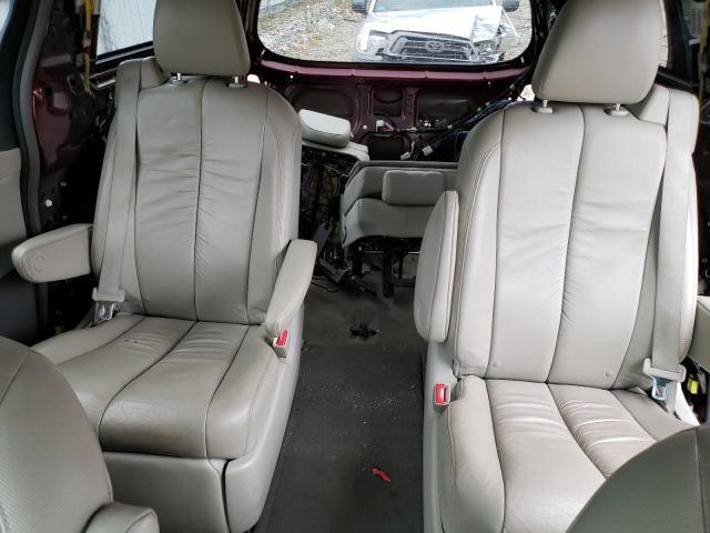 5TDDK3DC8CS041723 - 2012 TOYOTA SIENNA XLE RED photo 10