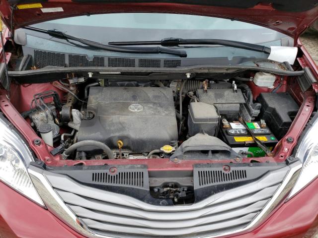 5TDDK3DC8CS041723 - 2012 TOYOTA SIENNA XLE RED photo 12