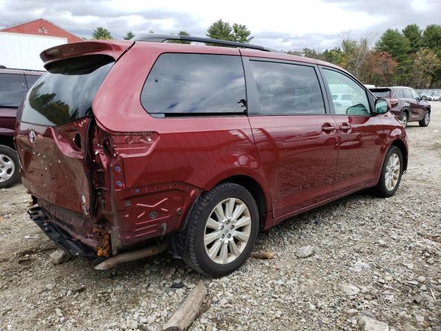 5TDDK3DC8CS041723 - 2012 TOYOTA SIENNA XLE RED photo 3